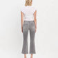 Vervet By Flying Monkey - High Rise Raw Slant Hem Mini Bootcut Jeans