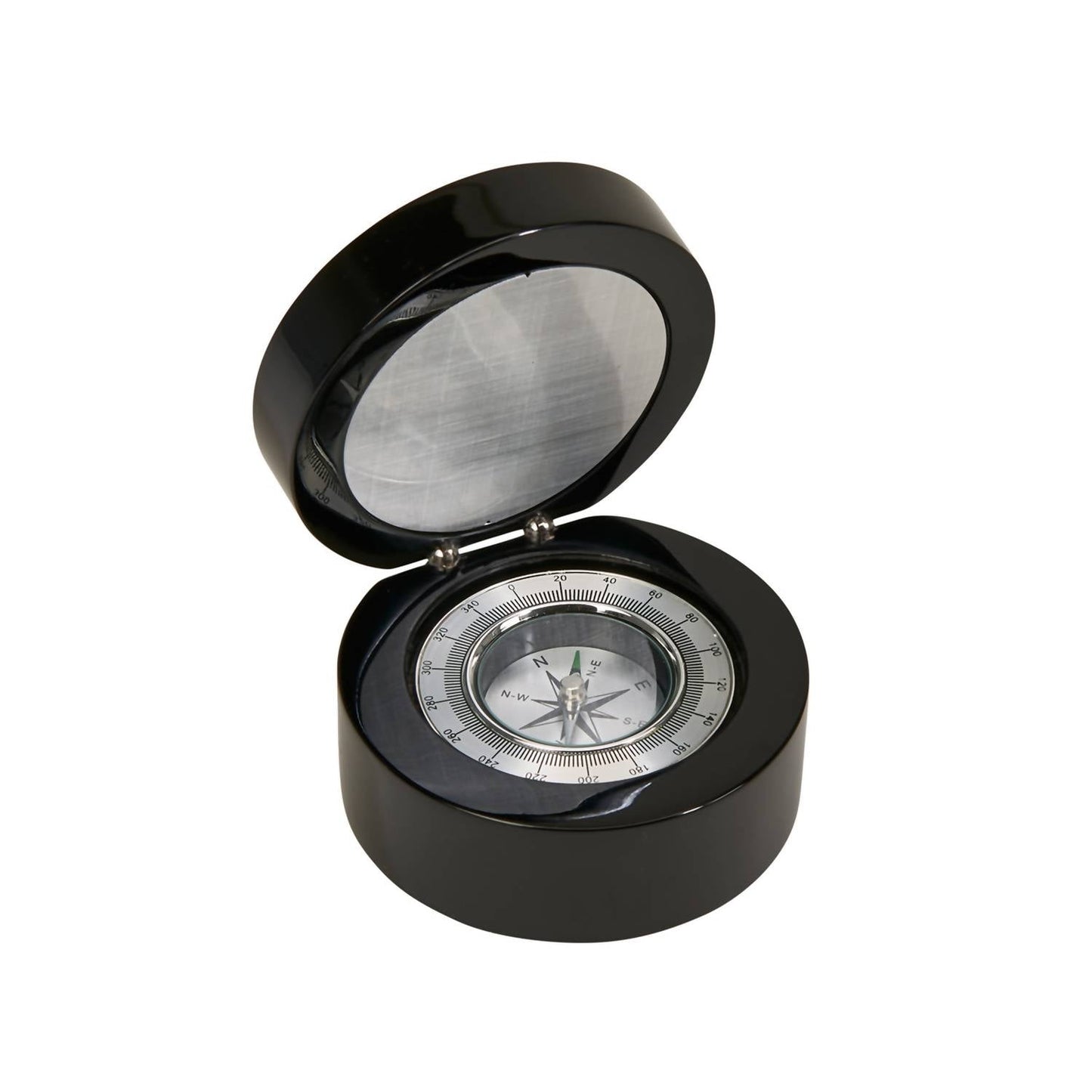 Creative Gifts International - Round Wood Box with Compass