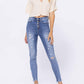 Judy Blue - High Waist Destroyed Button Fly Skinny Denim Jeans