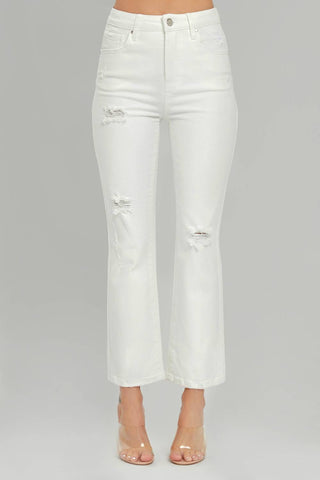 Risen - Demi Distressed Straight Leg Jeans