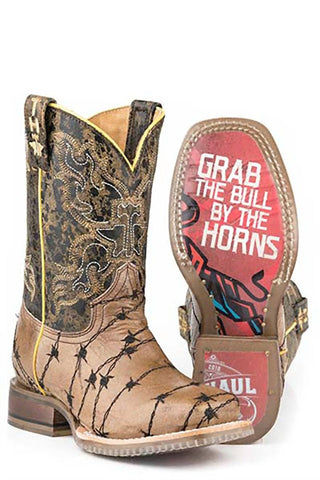 Tin Haul - Kid's Bull Horn Sole Boot