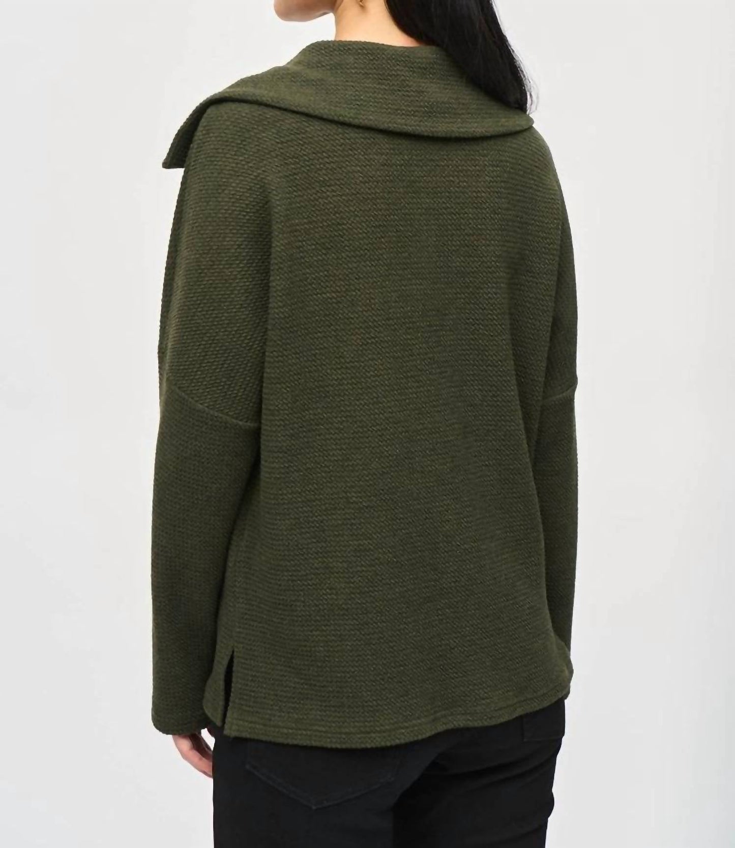 Joseph Ribkoff - Textured Sweater Knit Boxy Top