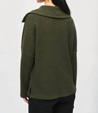 Joseph Ribkoff - Textured Sweater Knit Boxy Top