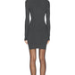 Enza Costa - SILK SWEATER RIB TURTLENECK MINI DRESS