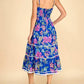 &Merci - Tropical Floral Ricrac Midi Dress