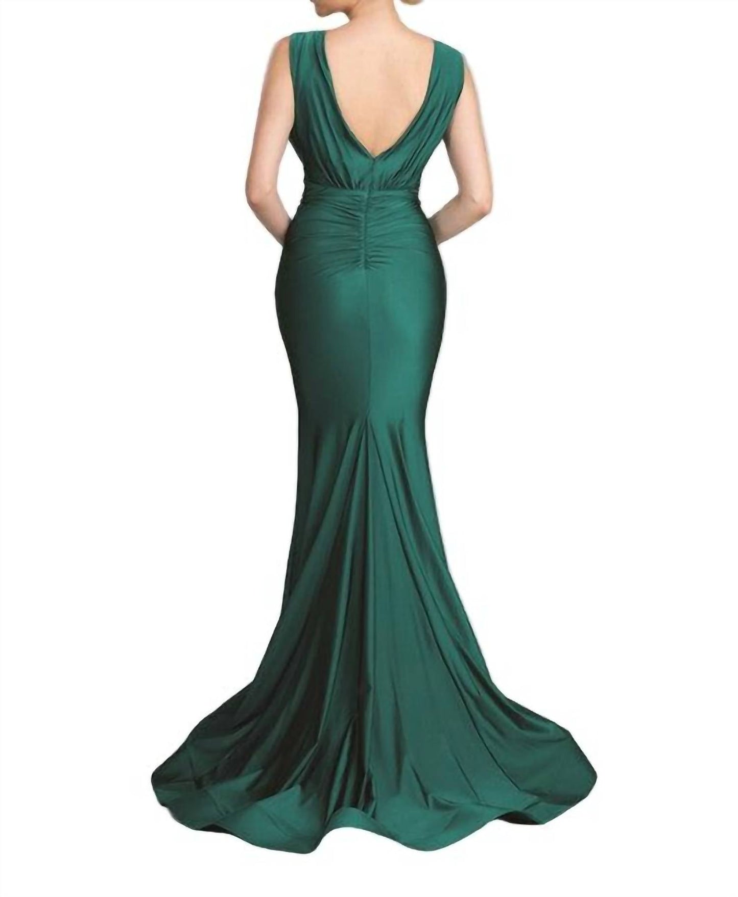 Fiesta Fashion - V Neck Bridesmaid Maxi Dress