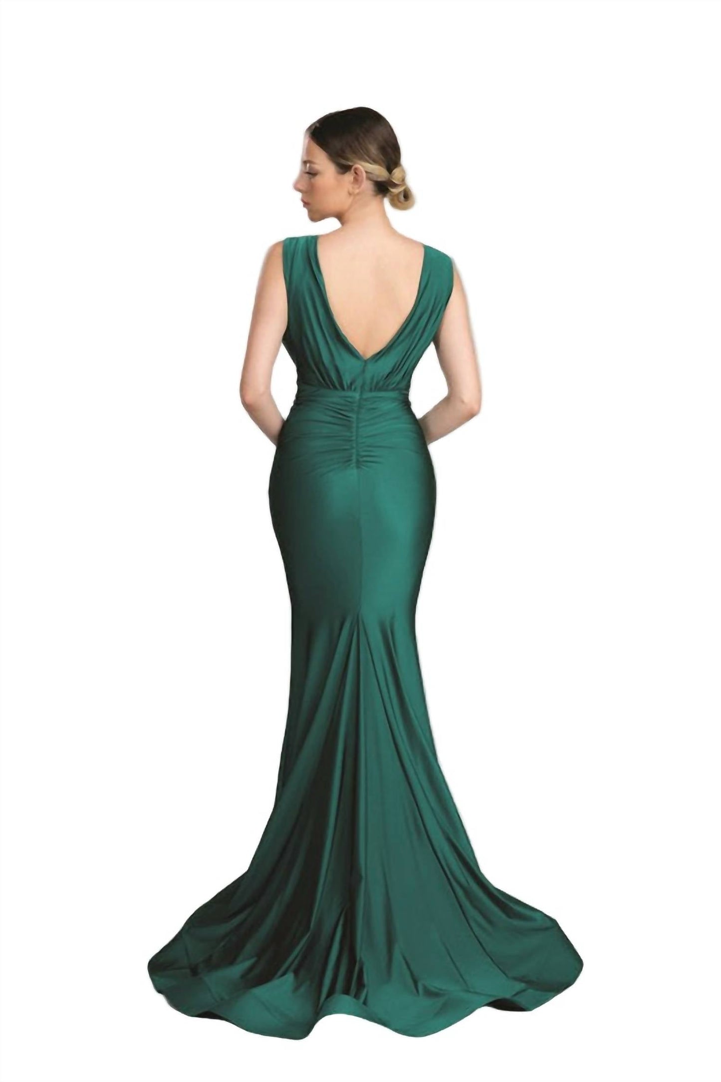 Fiesta Fashion - V Neck Bridesmaid Maxi Dress