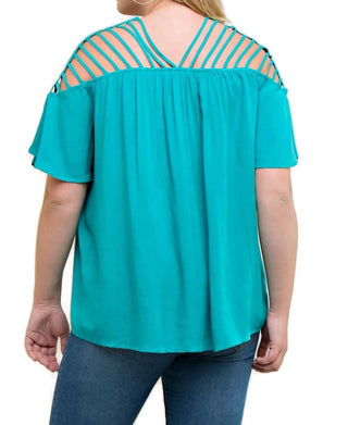 Entro - Bohemian Strappy Top - Plus