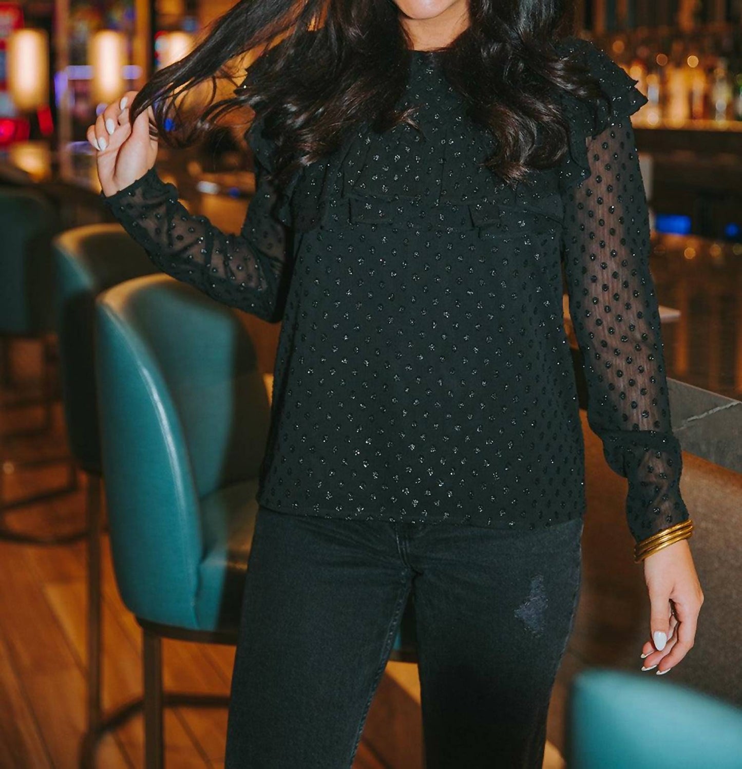 Buddylove - Prairie Ruffle Long Sleeve Top