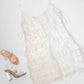 Day + Moon - Sequins Fringe With Feather Trims Mini Dress