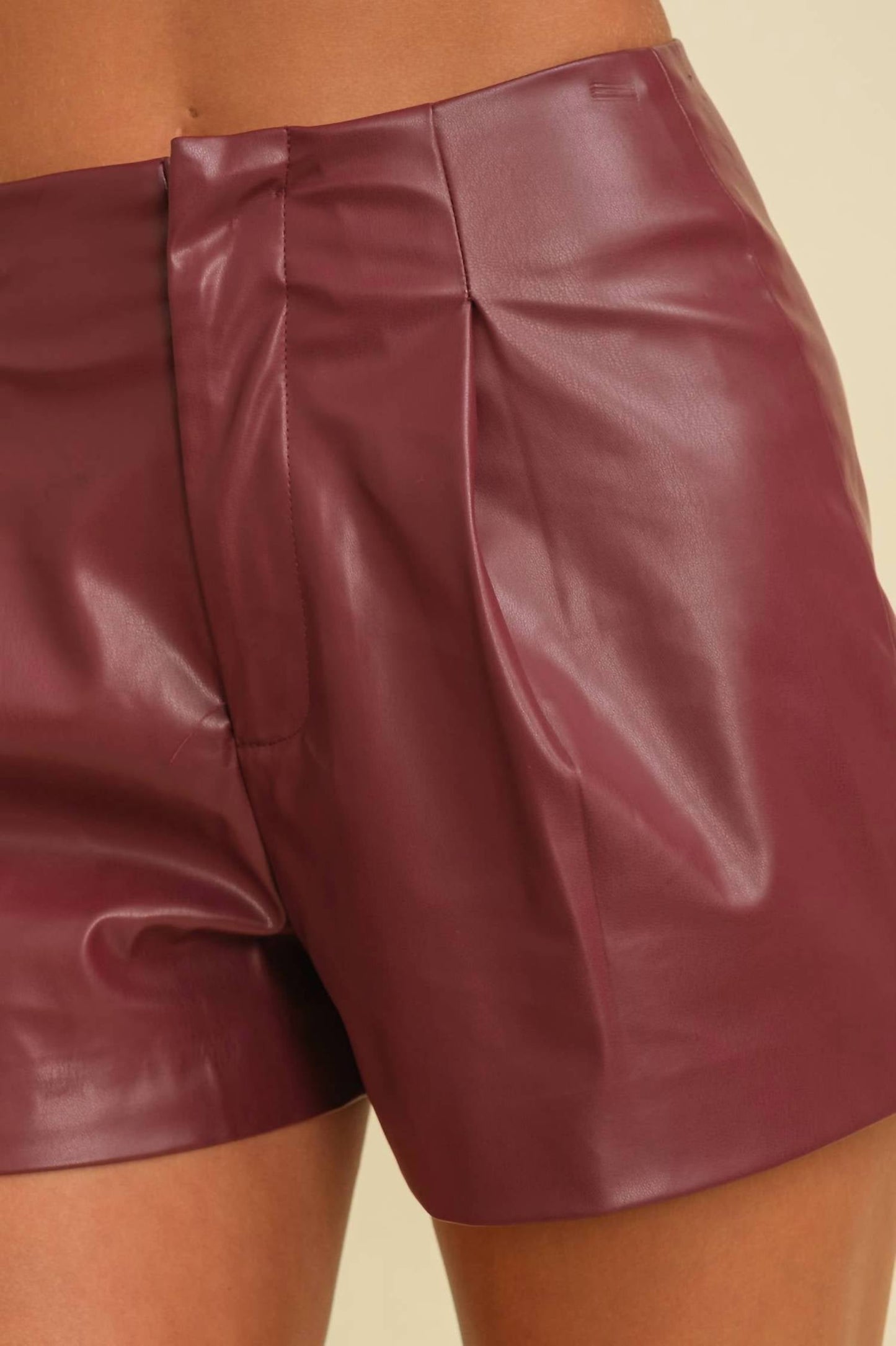 Cloud Ten - Faux Leather Shorts