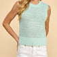 Millibon - Crew Neck Crochet Tank Top