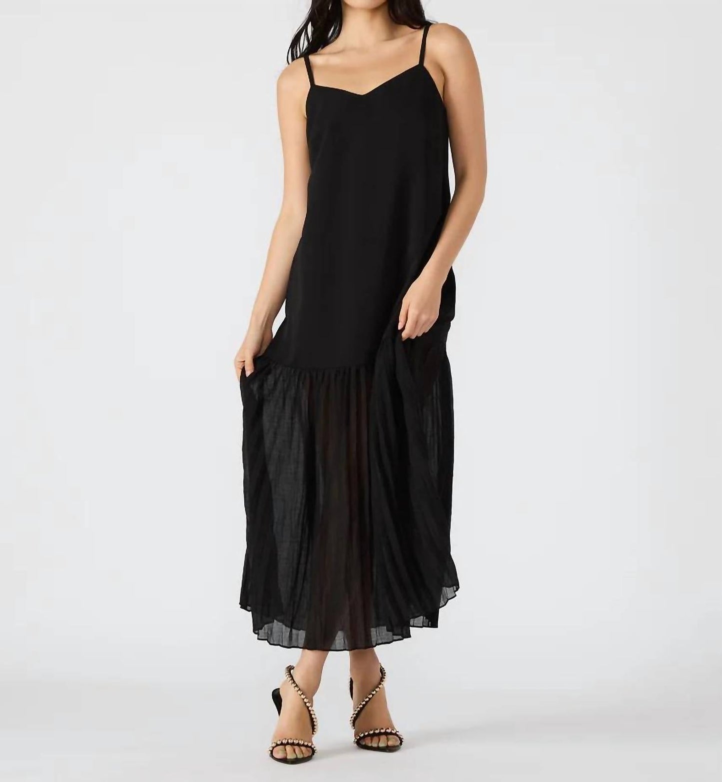 Steve Madden - Paris Flowy Sheer Bottom Maxi Dress
