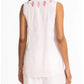Johnny Was - LINEN RUFFLE NECK TANK ORLA