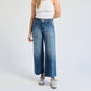 1822 Denim - High Rise Wide Leg Braided Waistband Denim Jeans