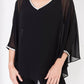 Frank Lyman - Embellished V-neck Woven Top