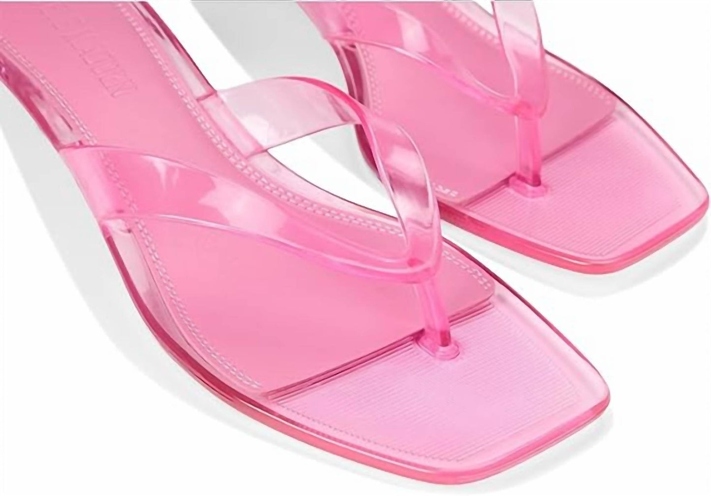 Steve Madden - Women's Tracie Y2k Jelly Thong Kitten Heel Sandal