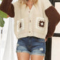 61 Jane - Crochet Patchwork Cardigan Top