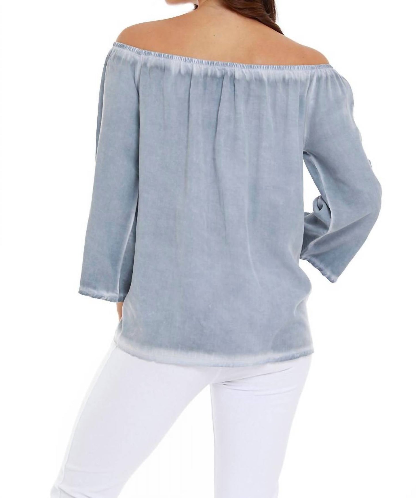 French Kyss - Luciana Button Off The Shoulder Top