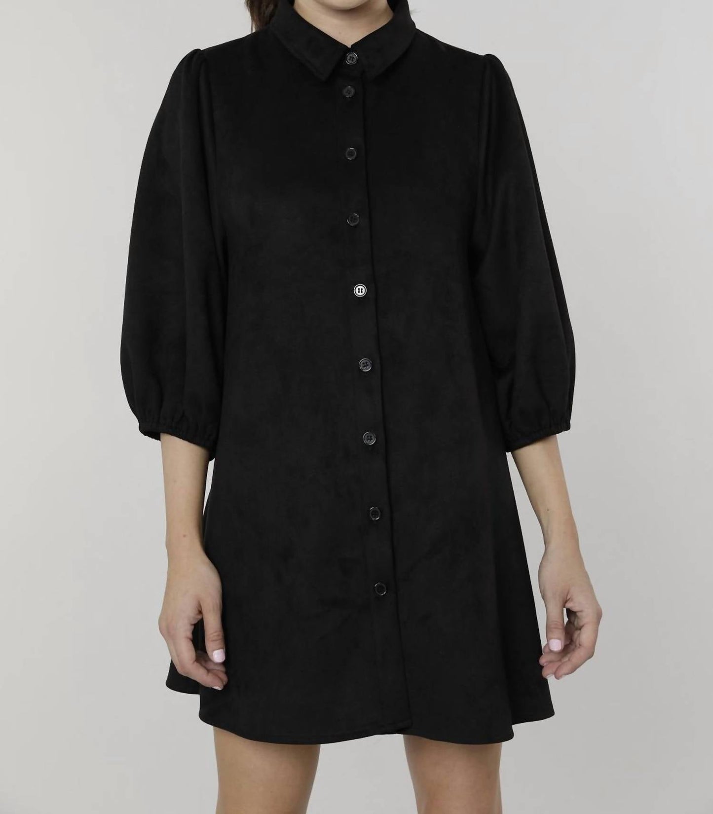 Dolce Cabo - Everywhere Leather Dress with Puff Sleeves
