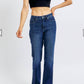 Judy Blue - Mid Rise Tummy Control Classic Straight Jeans