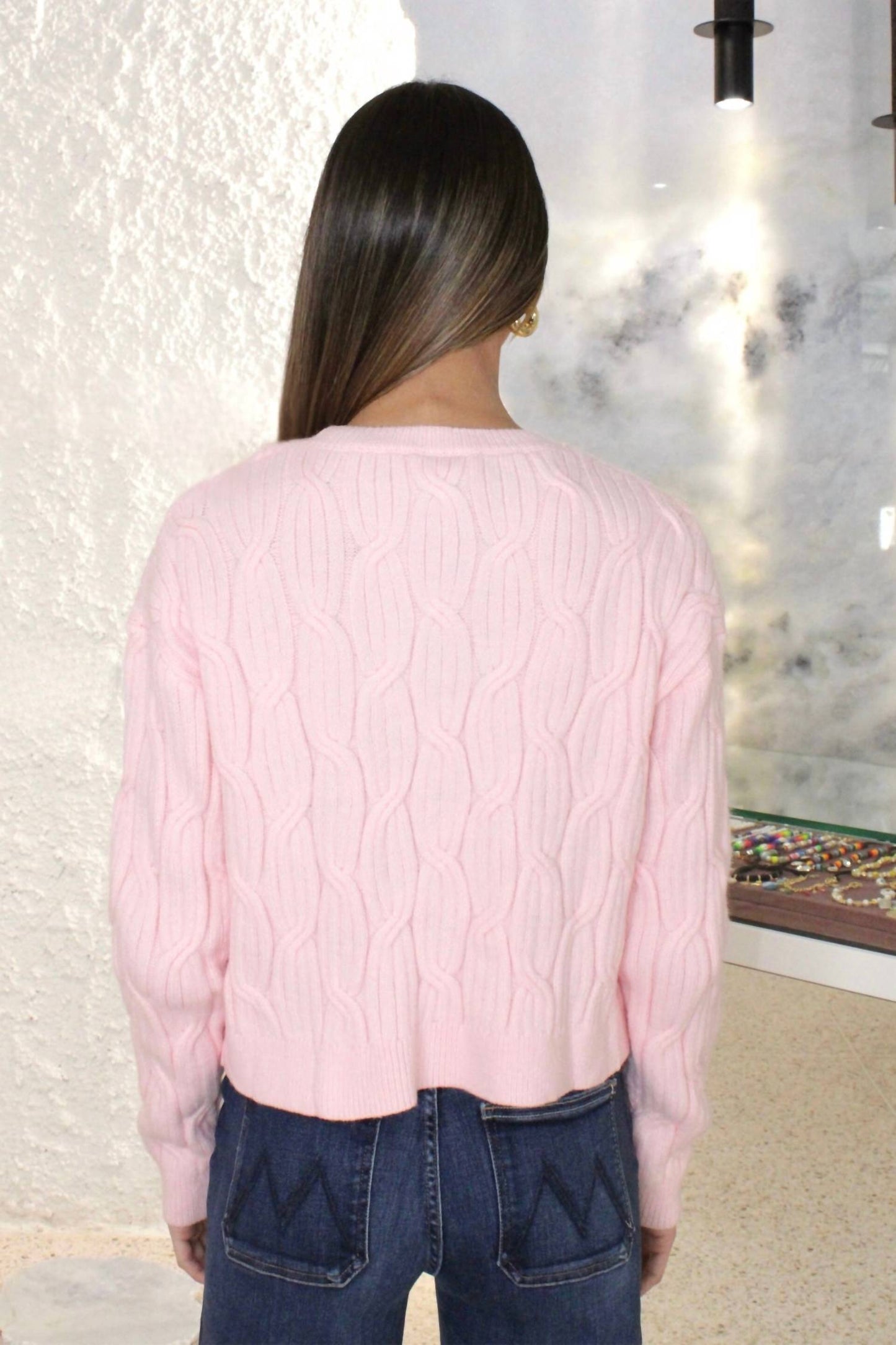 Storia - Bow Cable Knit Sweater