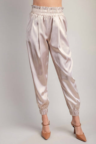 Glam - Pop The Champagne Satin Joggers