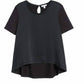 Nordstrom - Mixed Media Swing Short Sleeve Top
