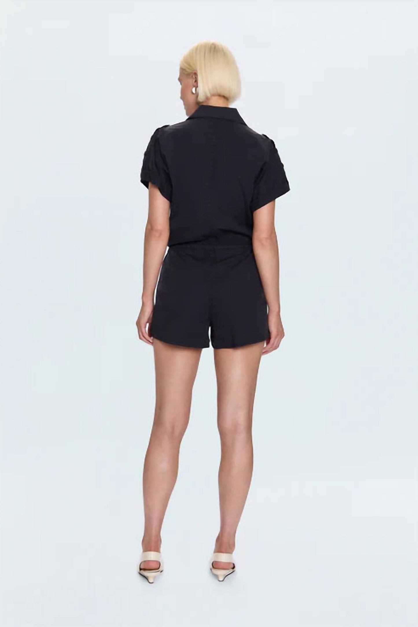 Pistola - Meg Short Sleeve Zip Front Romper