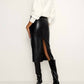 Elan - Faux Leather Midi Skirt