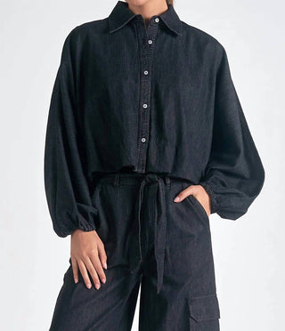 Elan - Bubble Sleeve Top