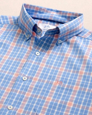 Southern Tide - Beckenham Plaid Intercoastal Long Sleeve Sport Shirt-