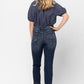 Judy Blue - Mid Rise Crop Leg Straight Denim Jeans