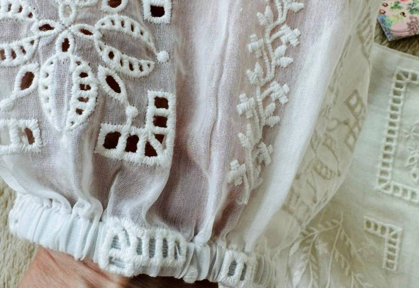 Johnny Was - Love Ella Eyelet Embroidered Mini Dress