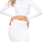 Kendall + Kylie - Compact Long Sleeve Crop Top