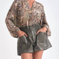 Elan - Bubble Sleeve Blouse