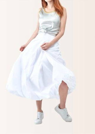 Insight - White Midi Bubble Skirt