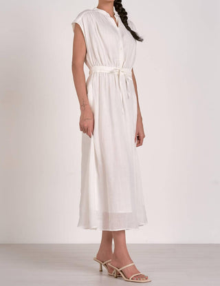 Elan - Midi Short Sleeve Tie Waist Dress