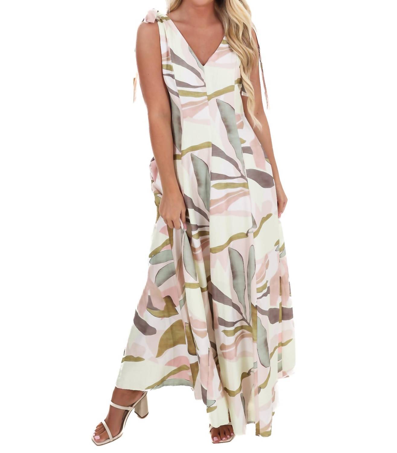 In February - Island Hour Tropical Maxi Dress