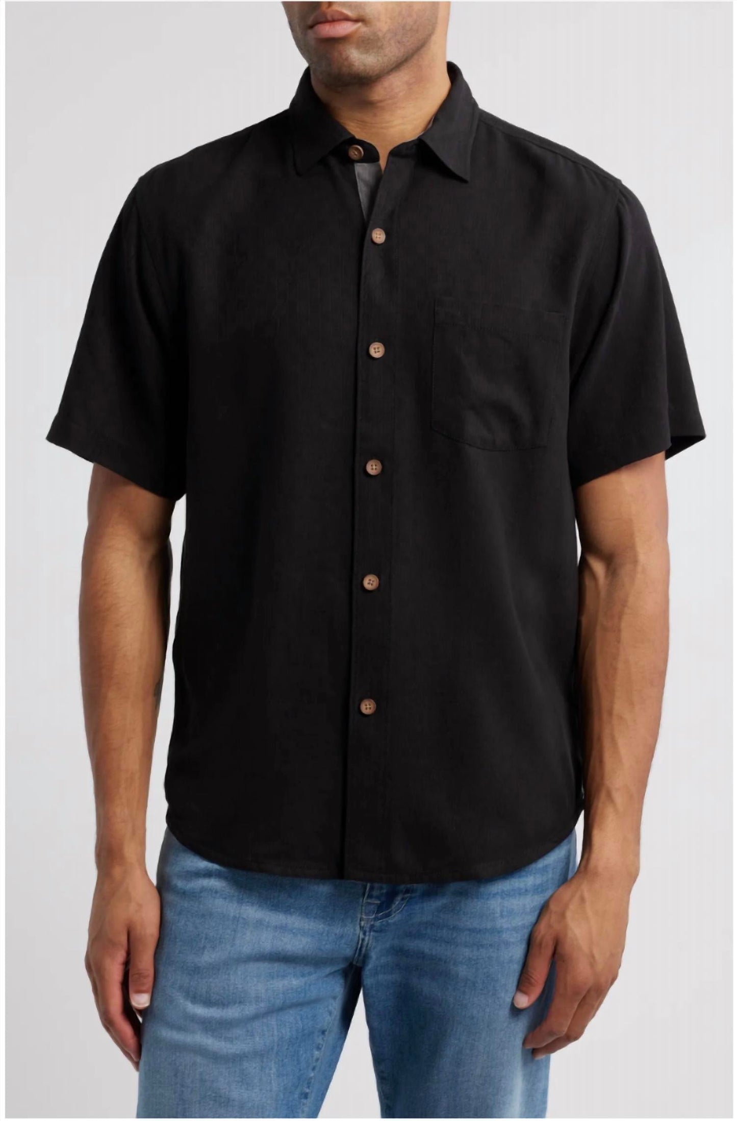 Tommy Bahama - Call Me Old Fashioned Short Sleeve Silk Button-up Shirt