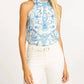 Caballero - Porcelain Deco Hollie Halter Top