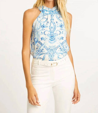 Caballero - Porcelain Deco Hollie Halter Top