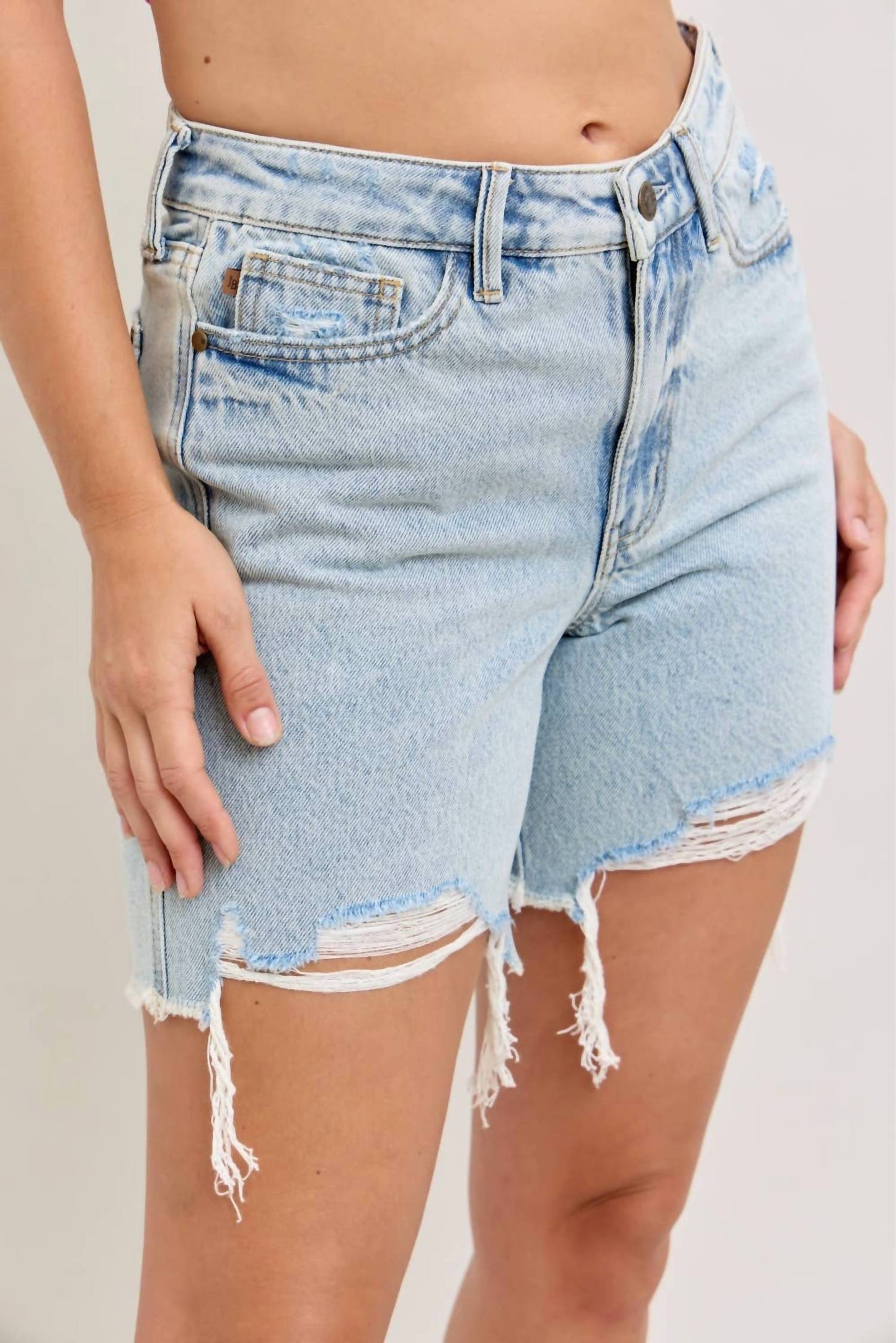 Judy Blue - High Waisted Rigid Magic Dad Shorts