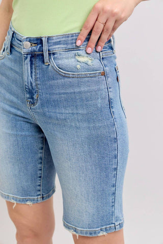 Judy Blue - High Waist Bermuda Denim Short