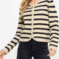 61 Jane - Women's Striped Knit Cardigan