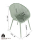 2 Pack Lounge Chair Set & Folding Square Table