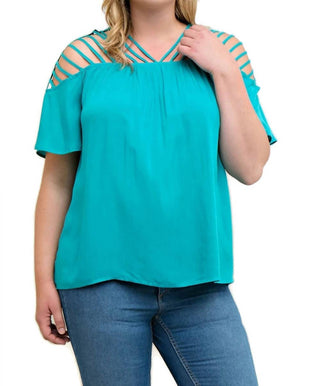 Entro - Bohemian Strappy Top - Plus