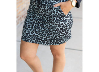 Julia Rose - The Stella Snow Leopard Jogger Skirt