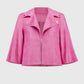 Joseph Ribkoff - Foiled Faux Suede Swing Jacket