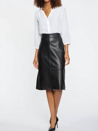 Nydj - Faux Leather A-Line Skirt